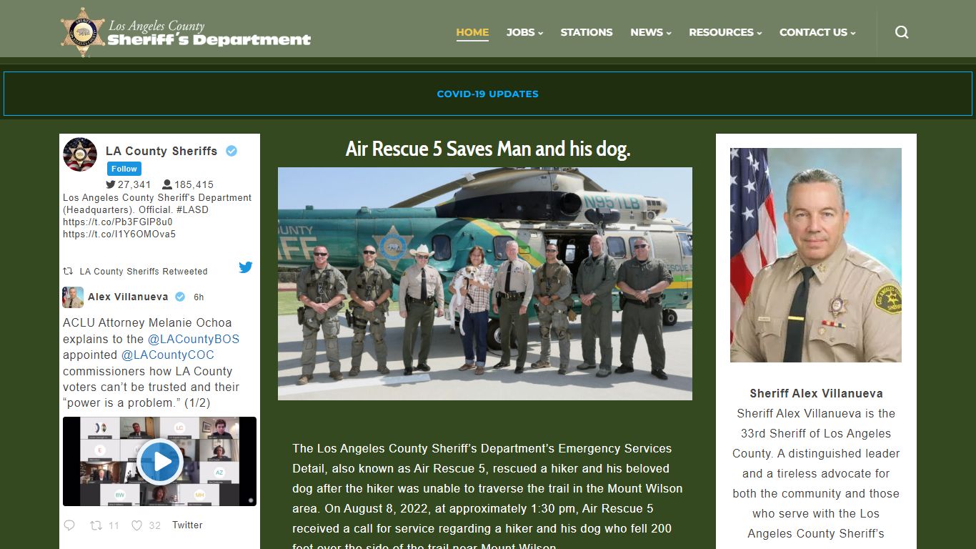 Los Angeles County Sheriff's Department | A Tradition of Service